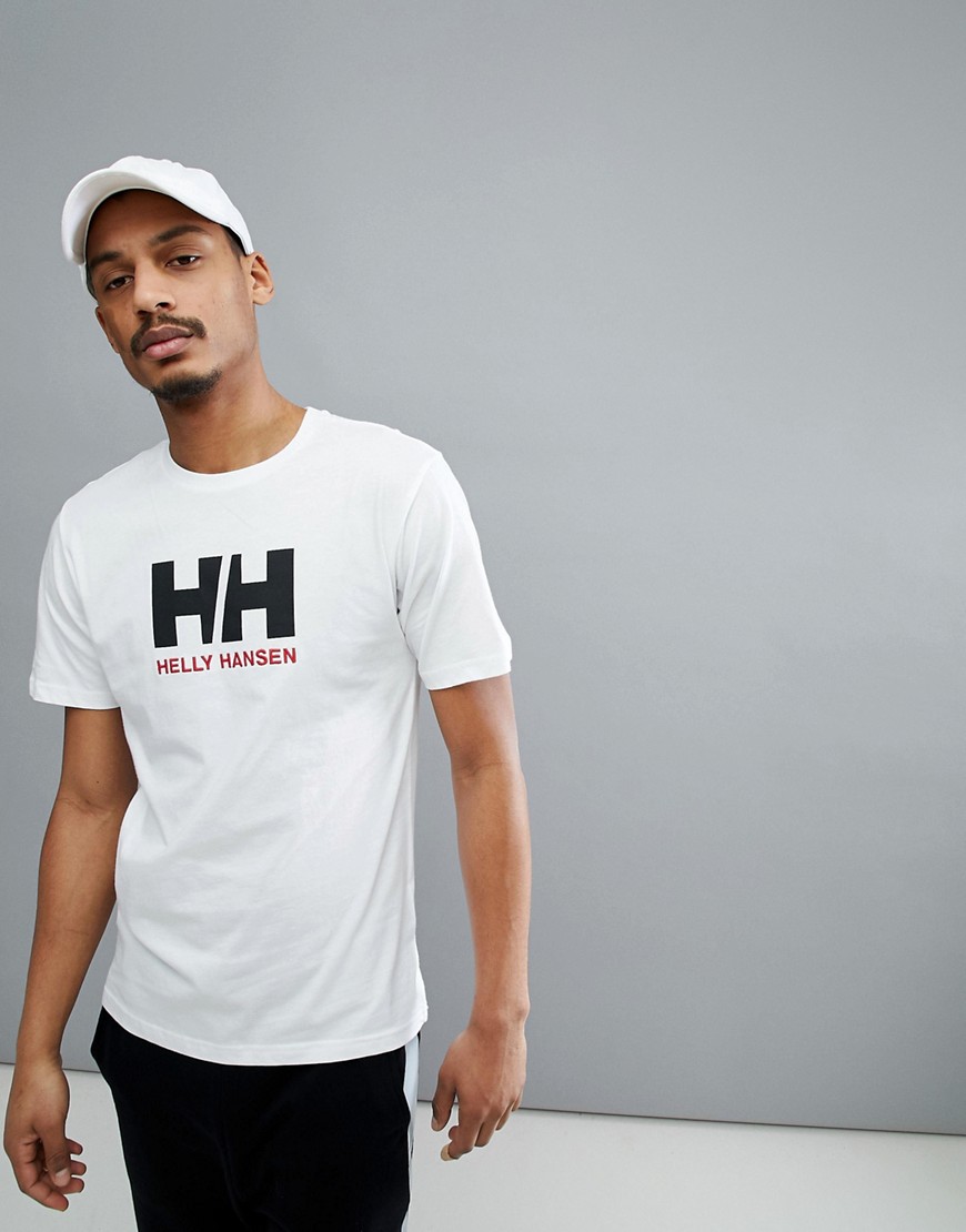 Helly Hansen Logo T-Shirt In White - White