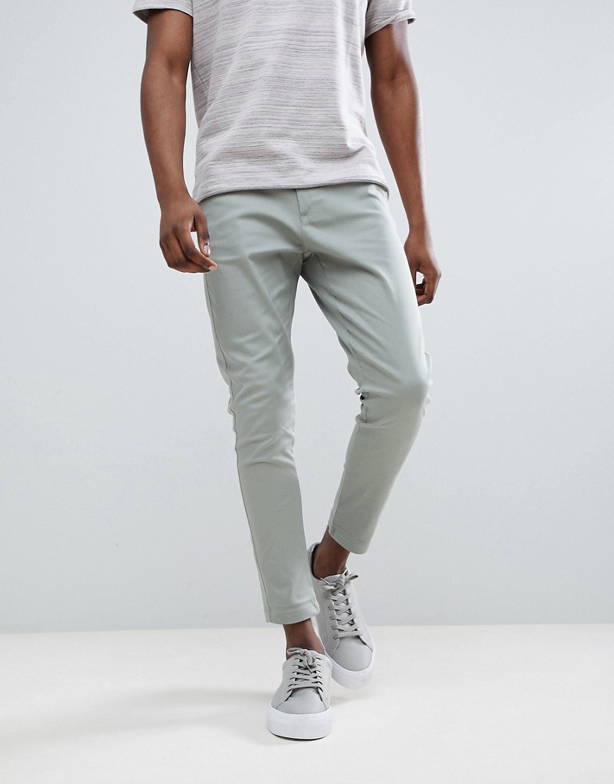 Just Junkies Elastic Back Turn Up Chino Trousers