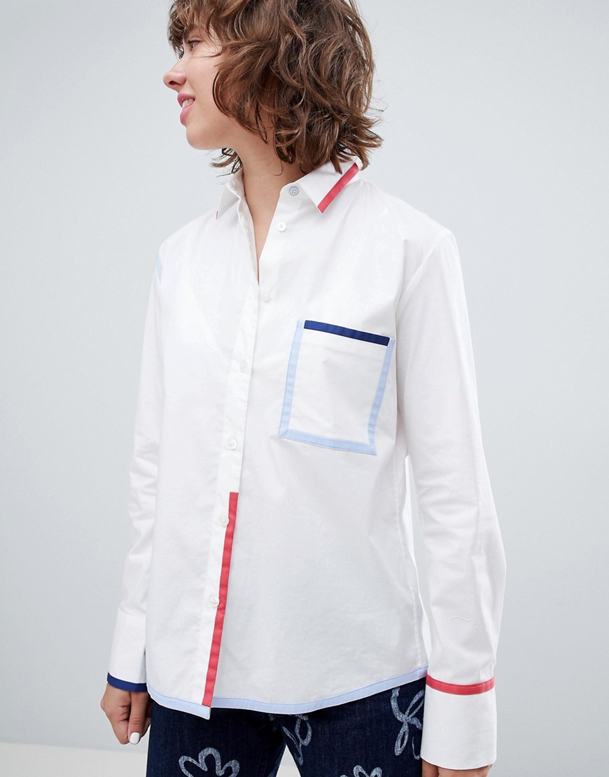 PS by Paul Smith Trim Detail Shirt - White