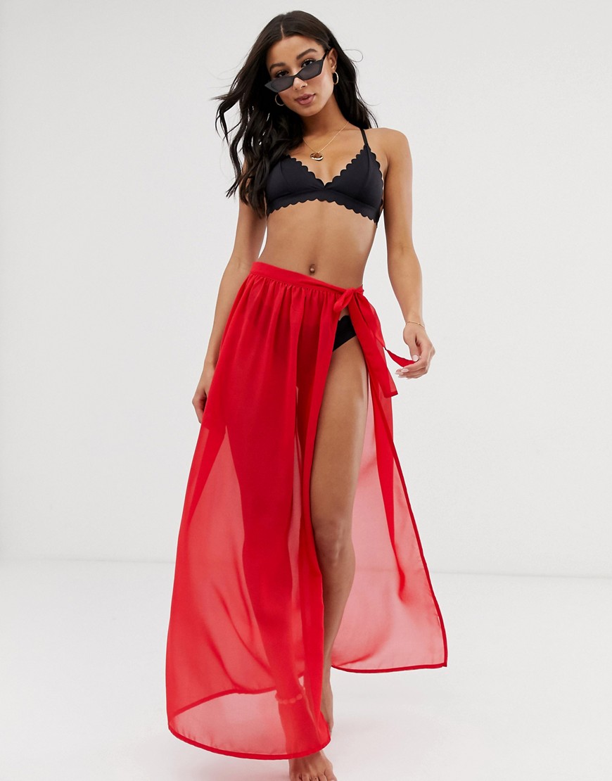 South Beach Wrap Maxi Skirt