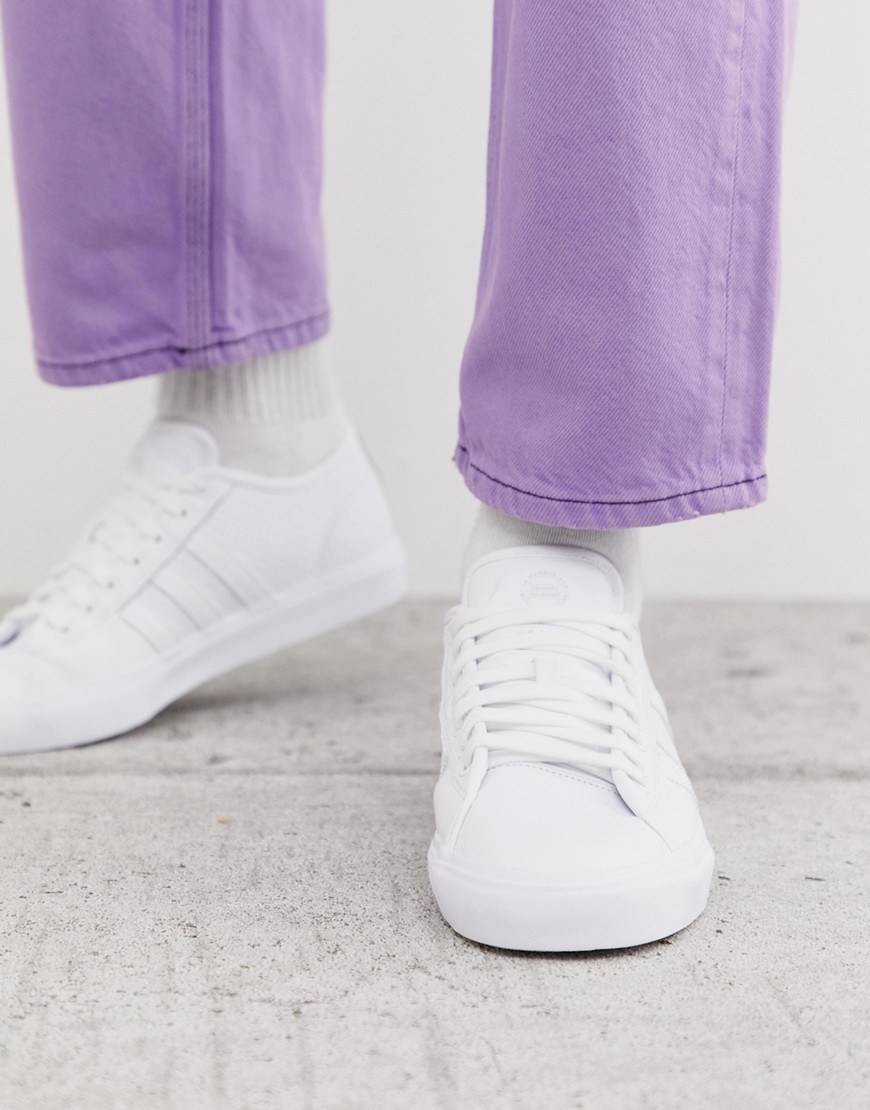 adidas Skateboarding matchcourt trainers white perforated leather