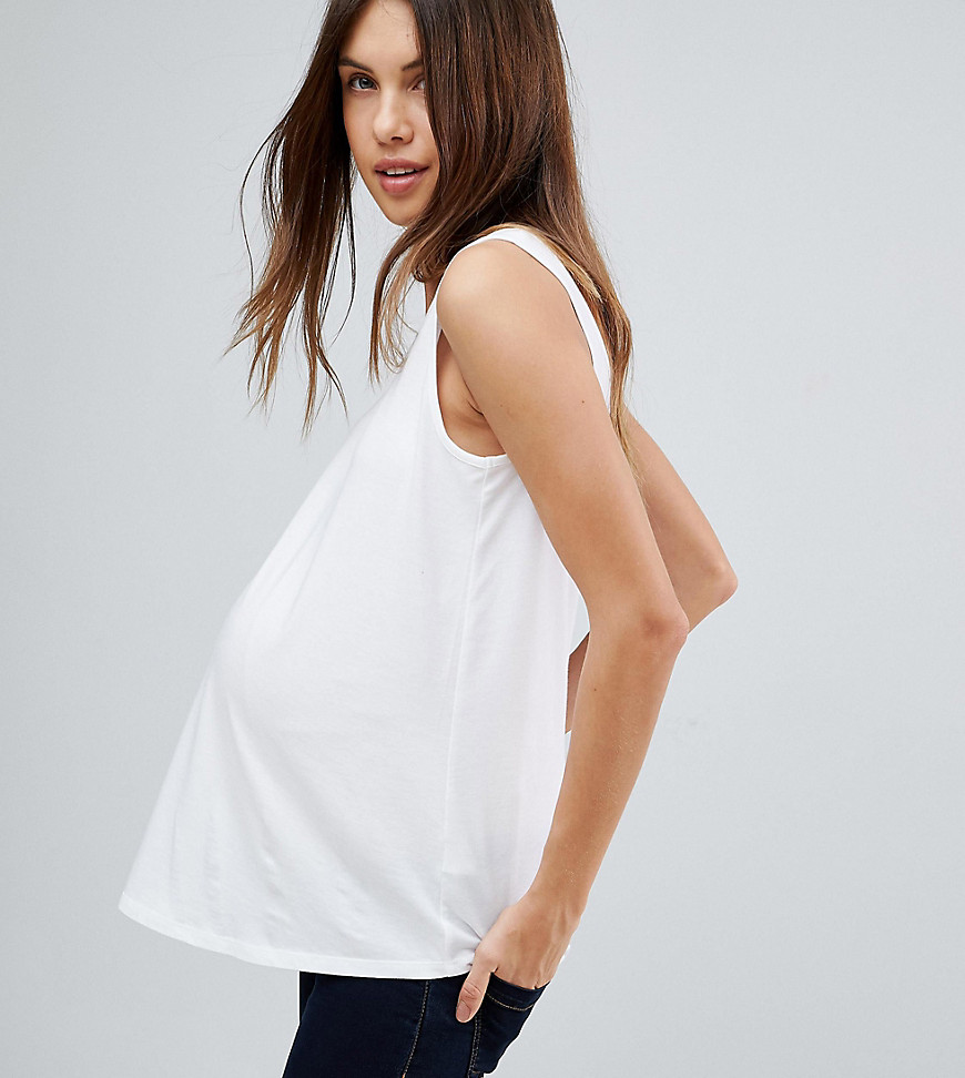 ASOS DESIGN Maternity ultimate vest in white