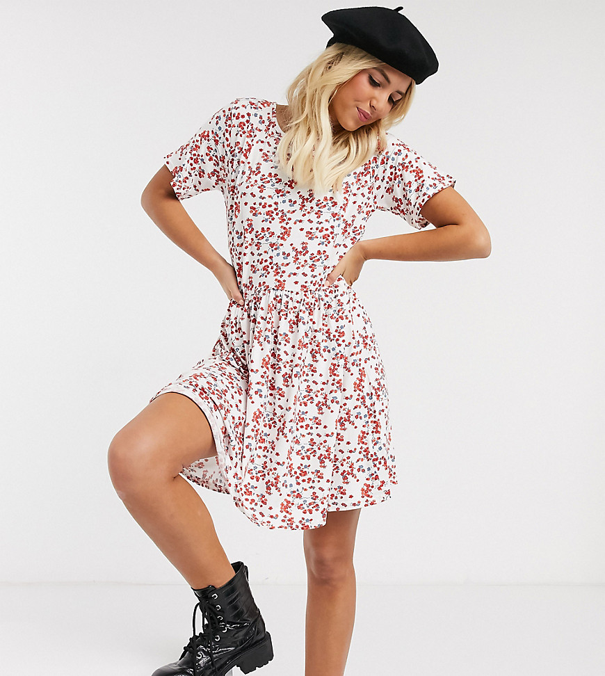 Wednesday's Girl mini smock dress in ditsy floral