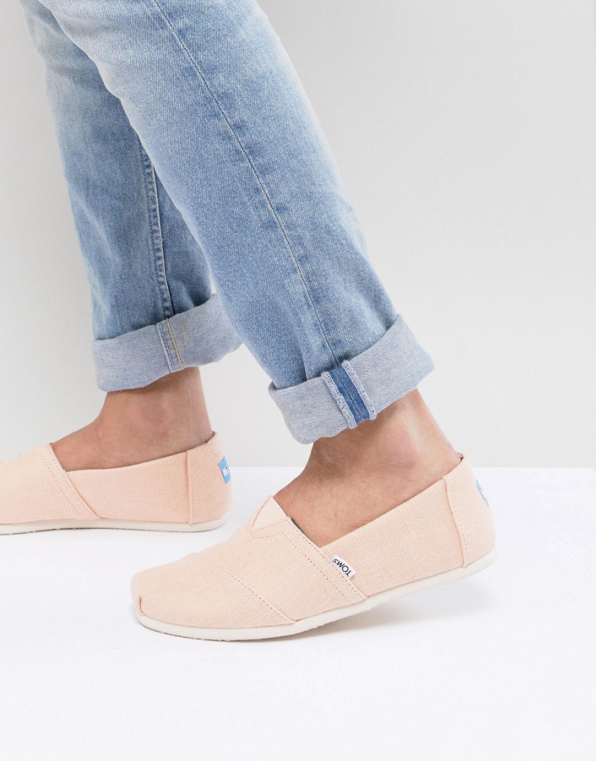 TOMS Classic Canvas Espadrilles In Pink