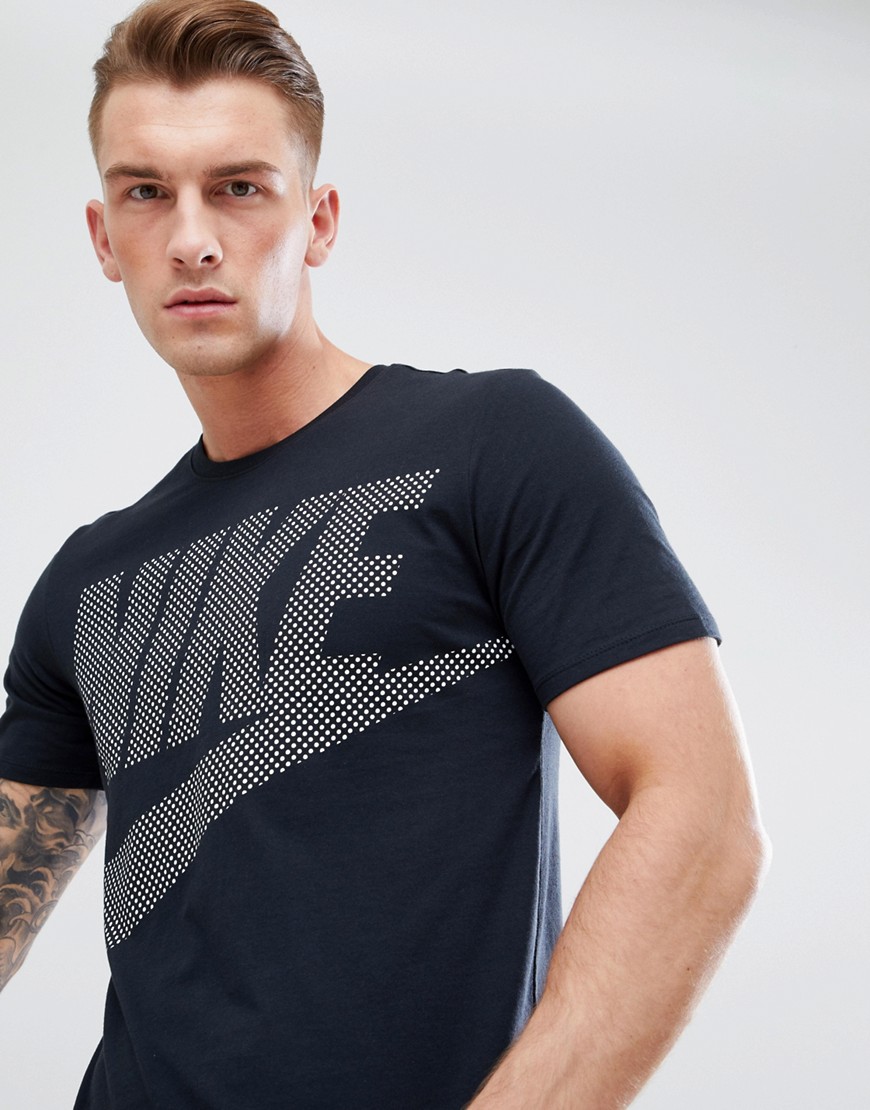 Nike T-Shirt With Large Logo In Black 891865-010 - Black