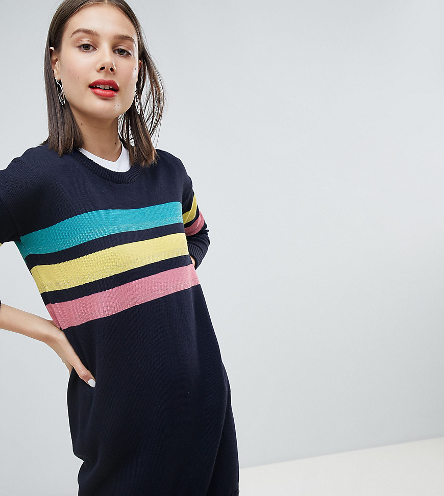 Esprit Rainbow 3 Stripe Jumper Dress