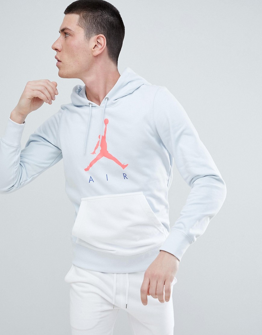 Nike Jordan Air Pullover Hoodie In Grey AJ0805-043 - Grey
