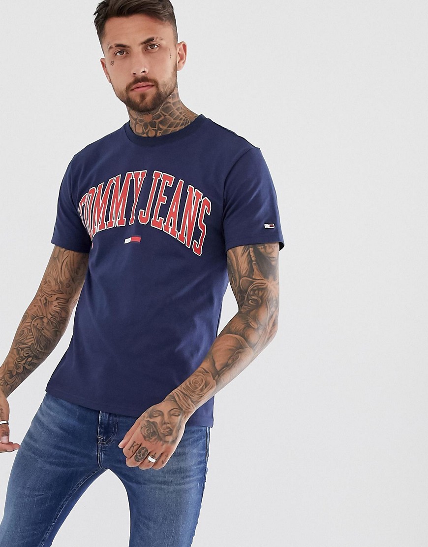 Tommy Jeans collegiate capsule t-shirt in navy