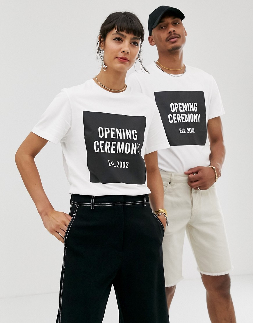 Opening Ceremony unisex box logo t-shirt