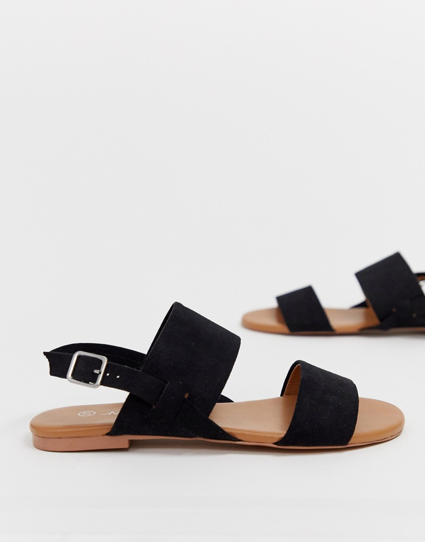 Monki double strap elastic sandal