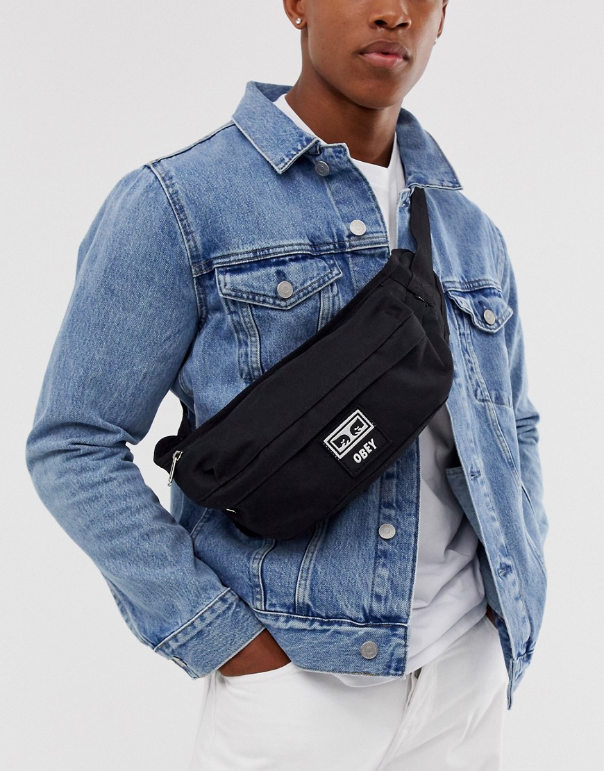 Obey Drop Out sling bag in black