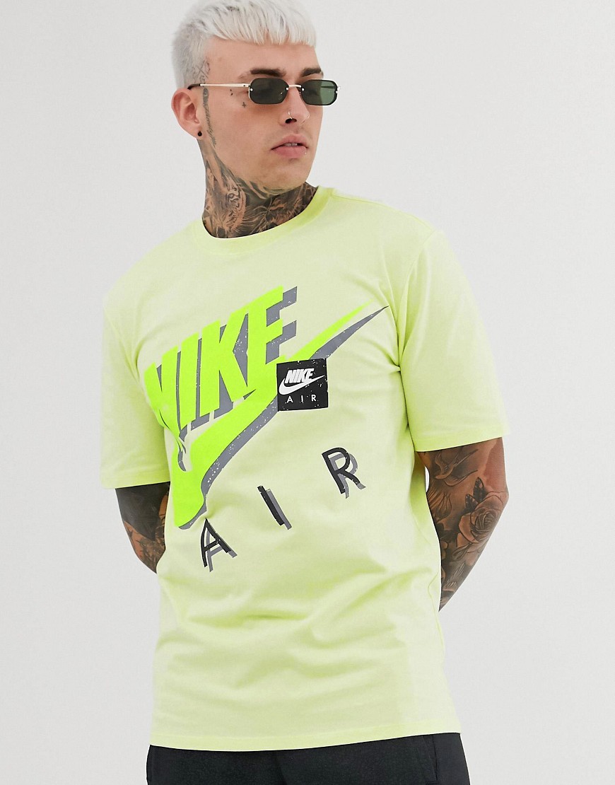 Nike Oversized Neon Logo T-Shirt Green