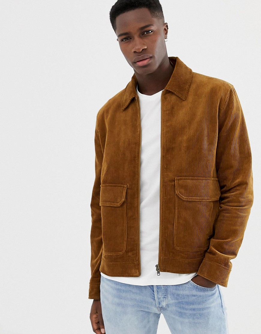 Jack Wills Maxfield cord coach jacket in camel