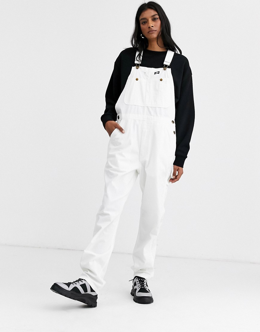 Dickies Purdon dungarees in white