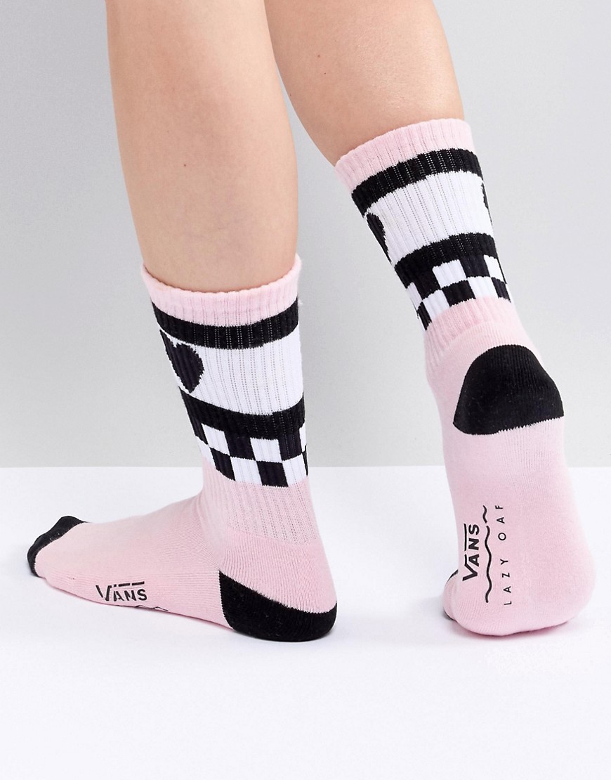 Vans X Lazy Oaf Pink Socks - Pink