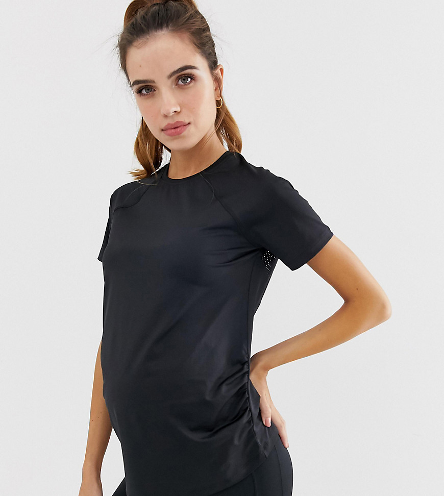 ASOS 4505 Maternity short sleeve top with mesh back detail