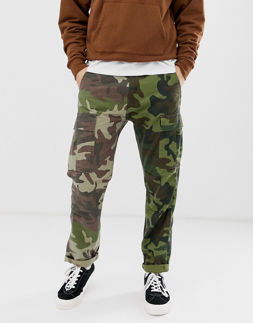 Levi's hi-ball skater tapered fit 2 camo print cargo trousers in green