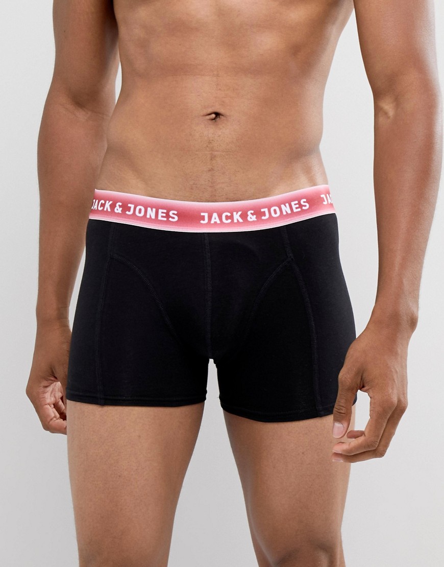 Jack & Jones Black Trunk with Red Contrast Band