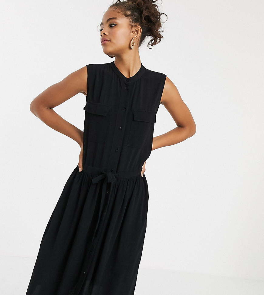 Y.A.S Tall sleeveless midi dress with utility pockets