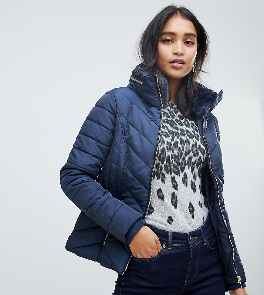 Oasis padded jacket in navy
