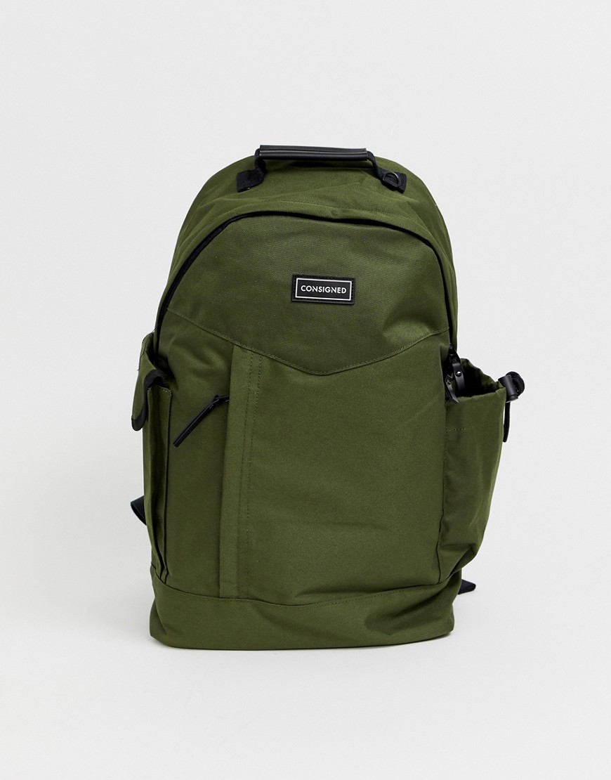 Consigned backpack in khaki
