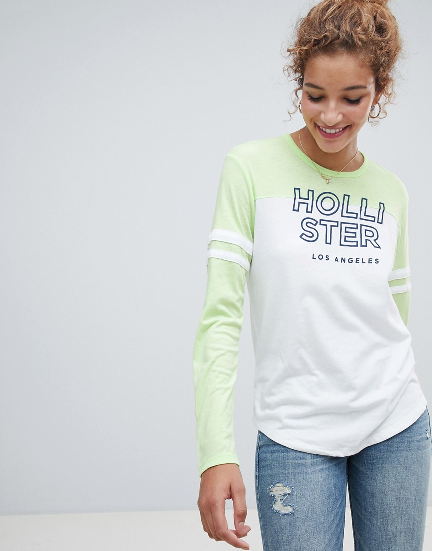 Hollister logo long sleeved t-shirt