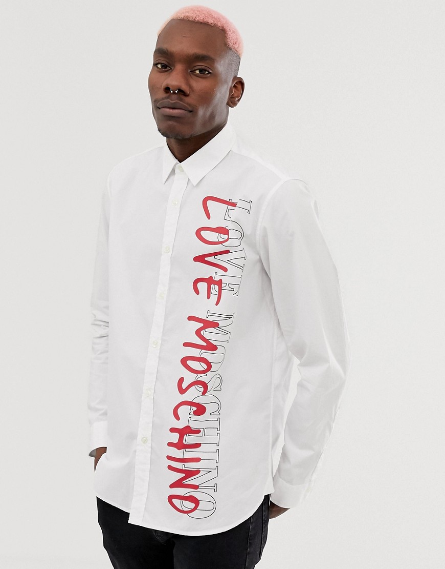 Love Moschino long sleeve shirt in white