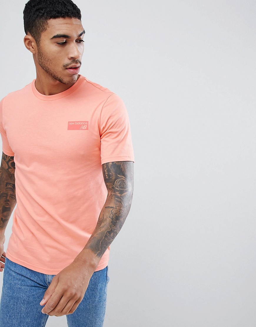 New Balance Classic T-Shirt With Small Logo In Pink MT81553_FIJ - Pink