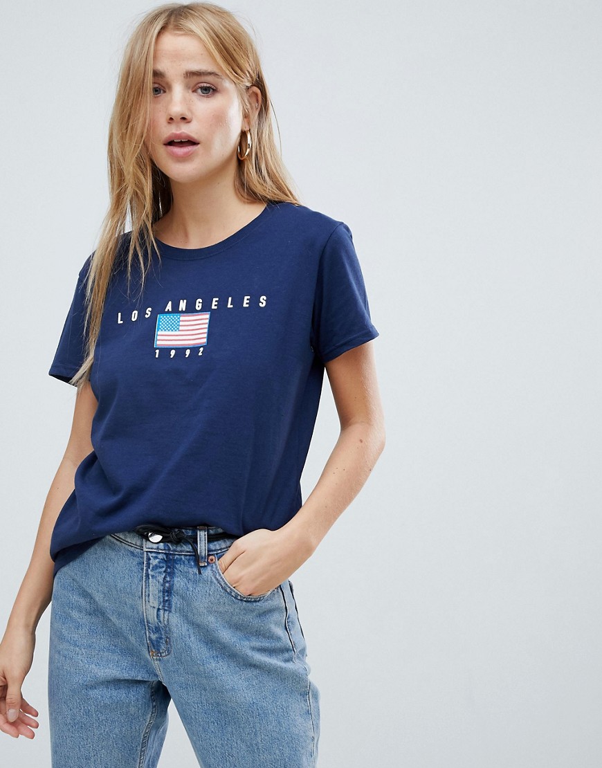 Daisy Street relaxed t-shirt with vintage print