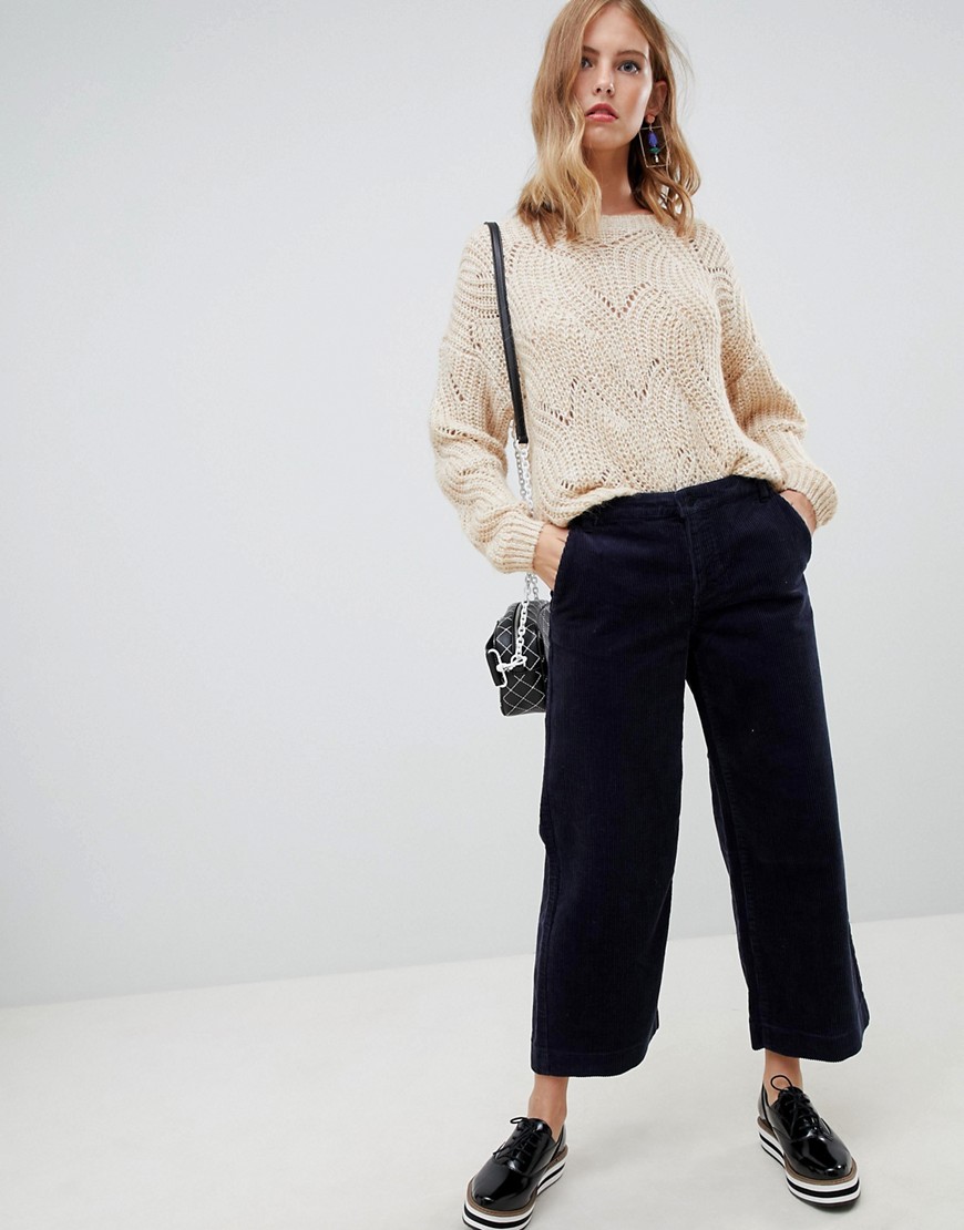 Only cord wide leg trouser