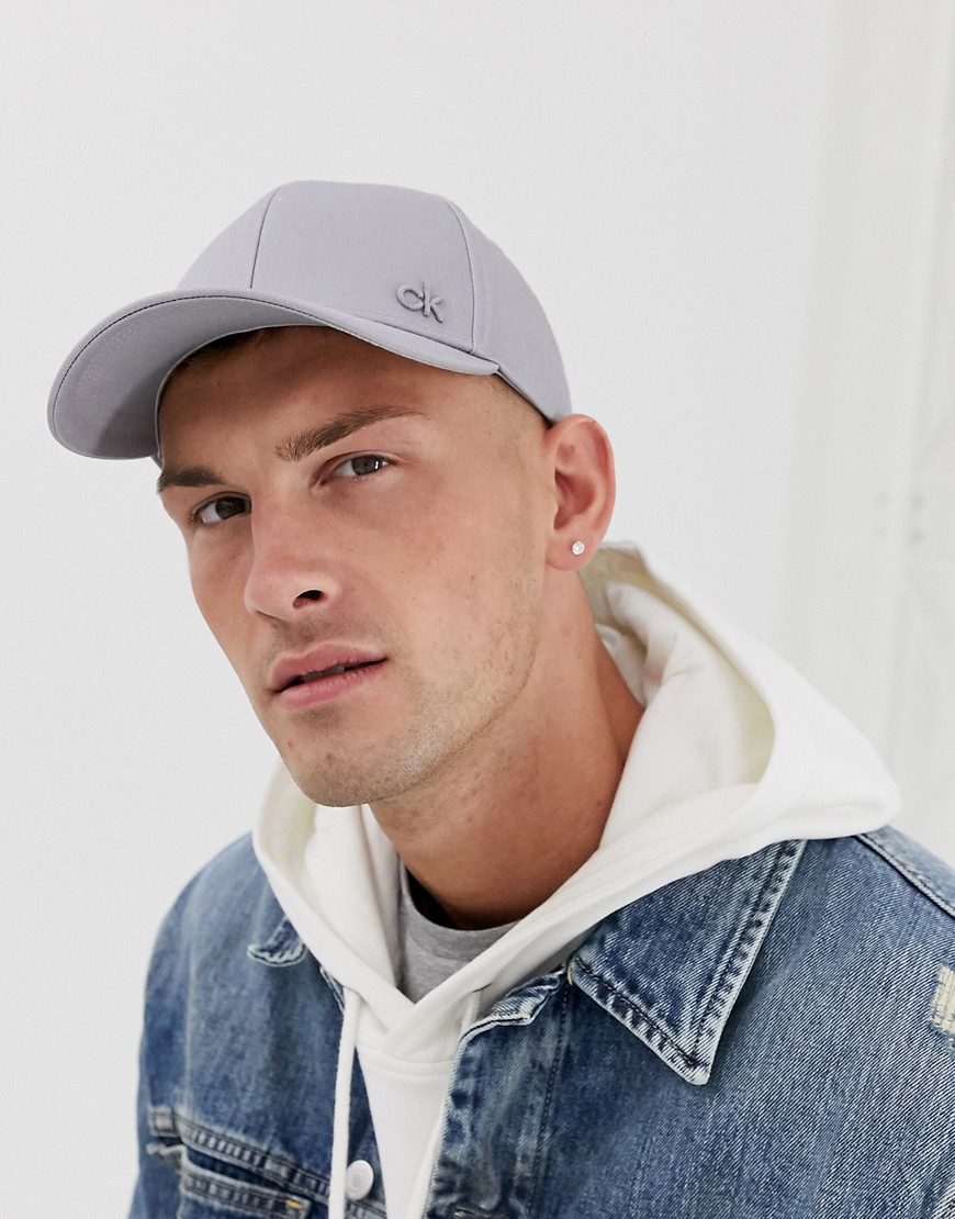 Calvin Klein CK baseball cap in grey