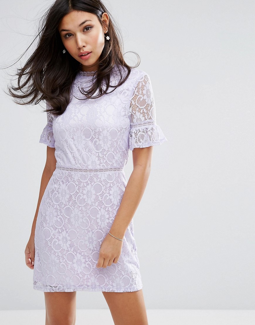 Кружевное платье Fashion Union - Фиолетовый 