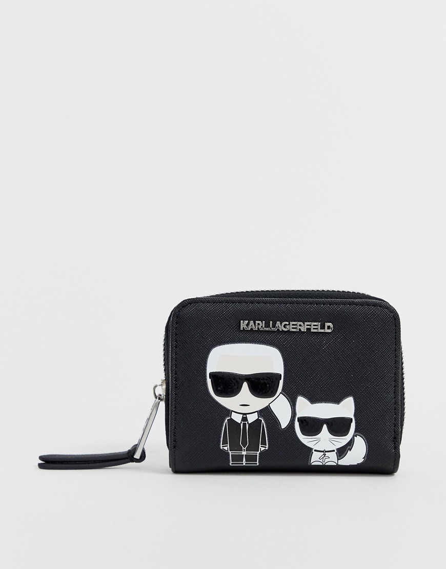 Karl Lagerfeld iconic zip purse