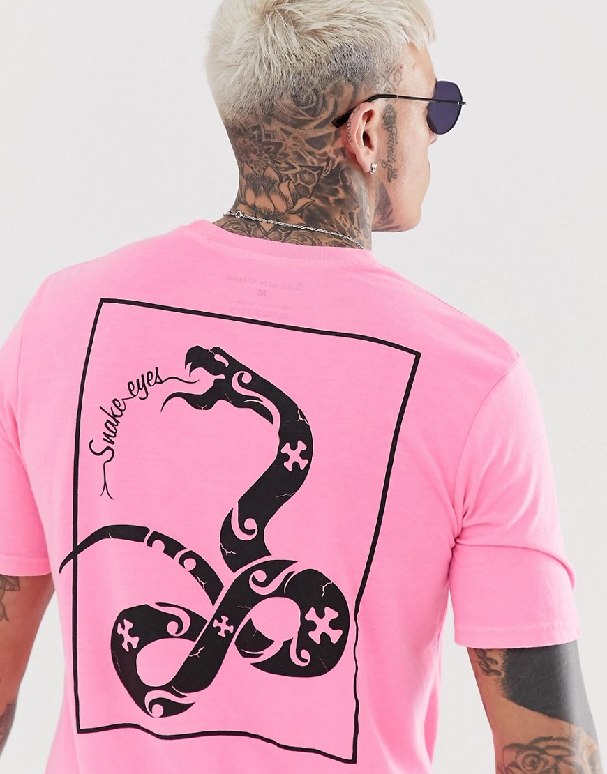 Bolongaro Trevor neon snake back print t-shirt