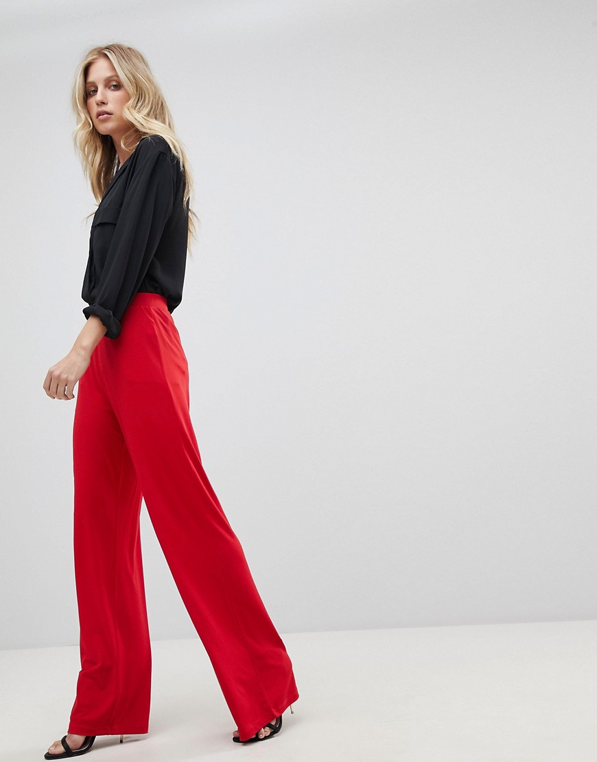 Ivyrevel Wide Leg Jersey Trouser - Red