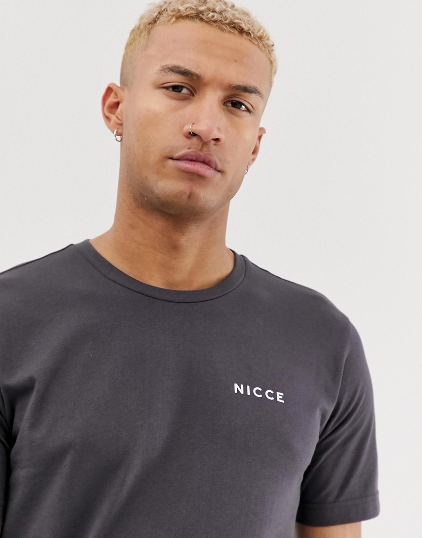 Nicce t-shirt with logo in grey