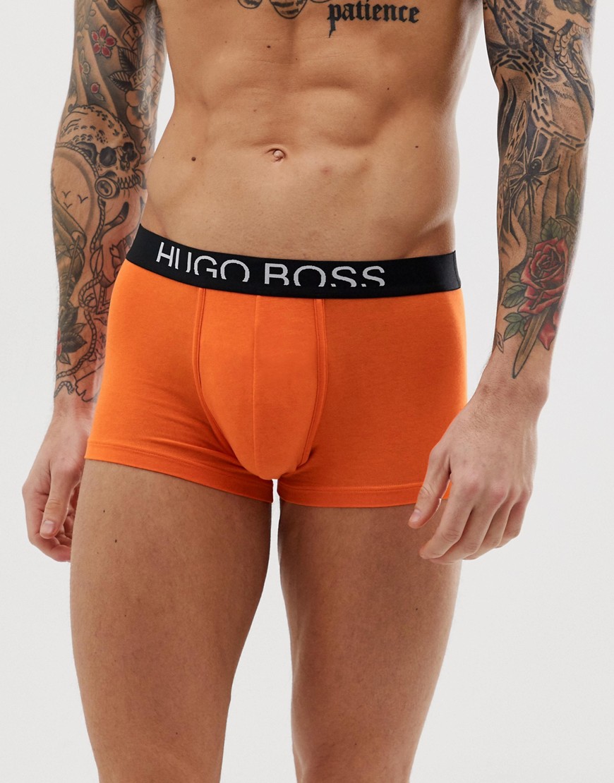 BOSS Identity logo trunks in orange