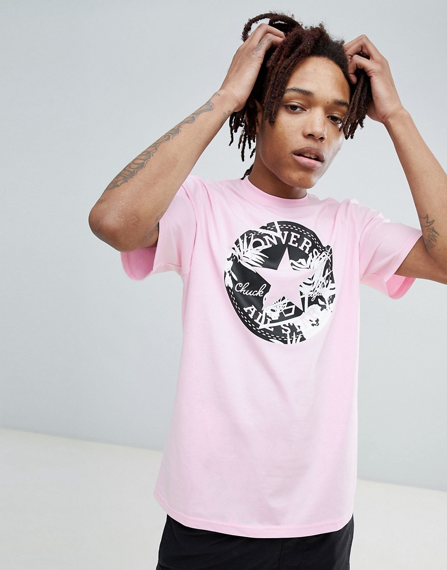 Converse Filled Chuck Patch T-Shirt In Pink 10005874-A06