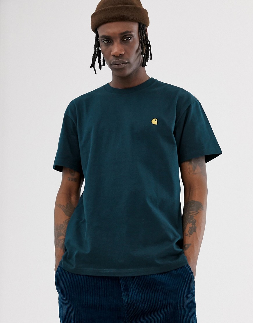 Carhartt WIP Chase t-shirt in duck blue