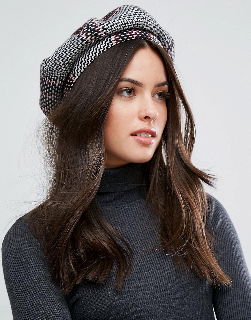 Willow and Paige Check Beret - Multi