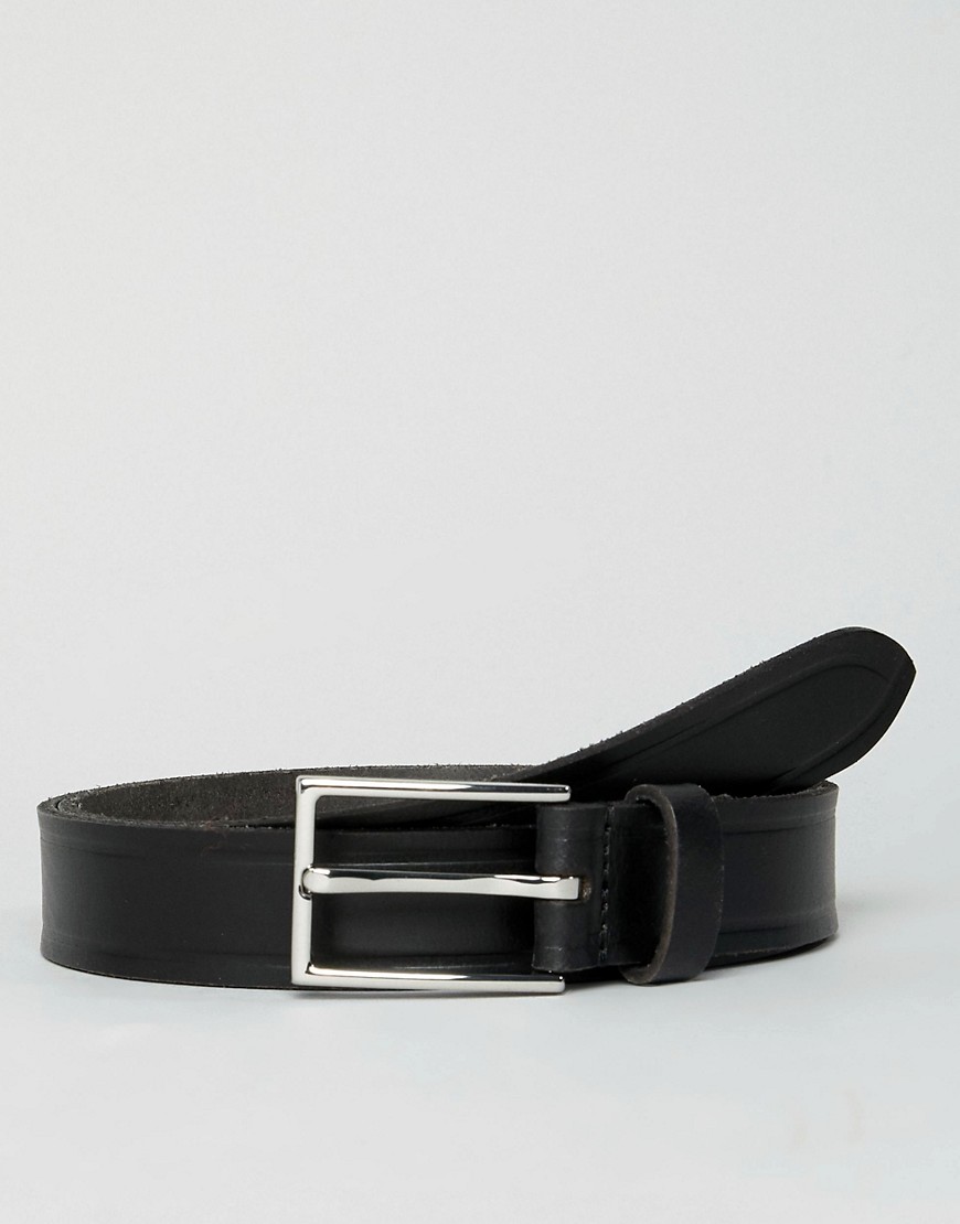 Esprit Slim Leather Smart Belt In Black