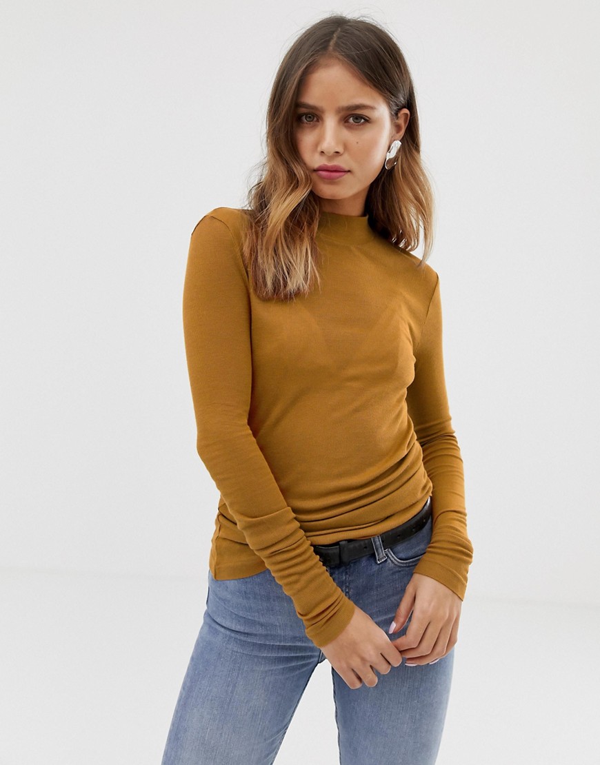 Noisy May turtle neck ribbed top