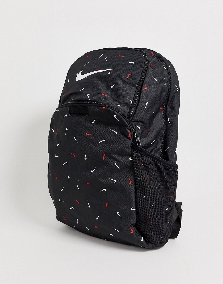 Nike Training Brasilia backpack in black with swoosh print