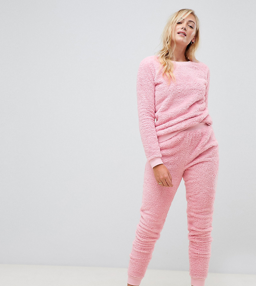 ASOS DESIGN Tall Lounge super soft sweat and jogger twosie