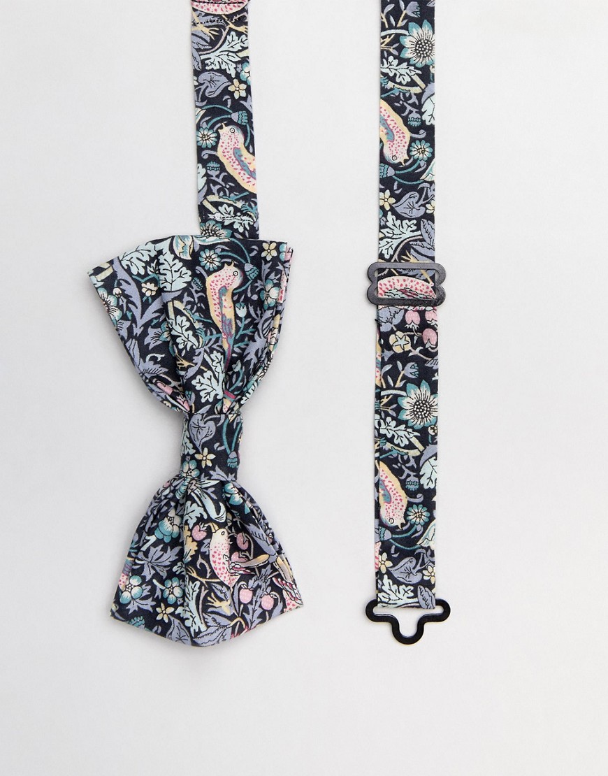 Gianni Feraud Liberty Print Strawberry Thief Bow Tie