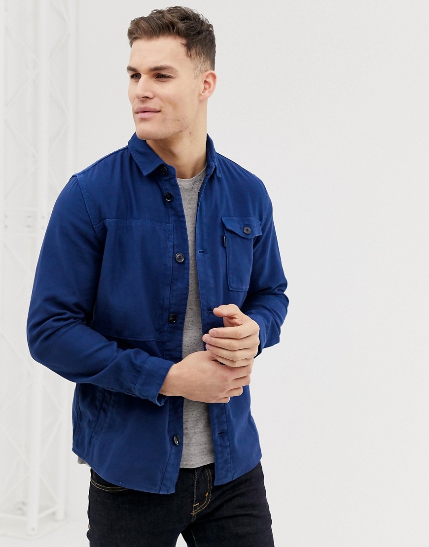 Barbour Seaton overshirt in blue