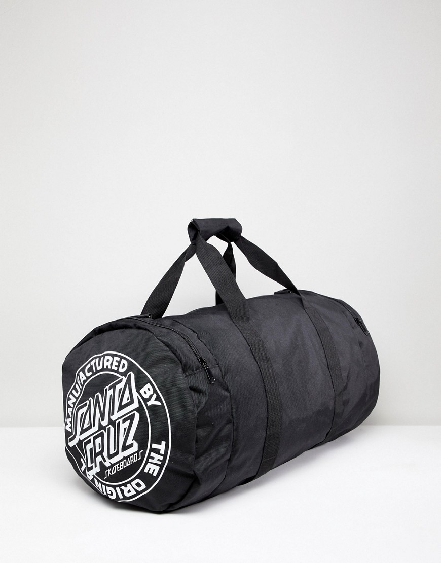 Santa Cruz Stripe Stack Duffle Bag In Black - Black