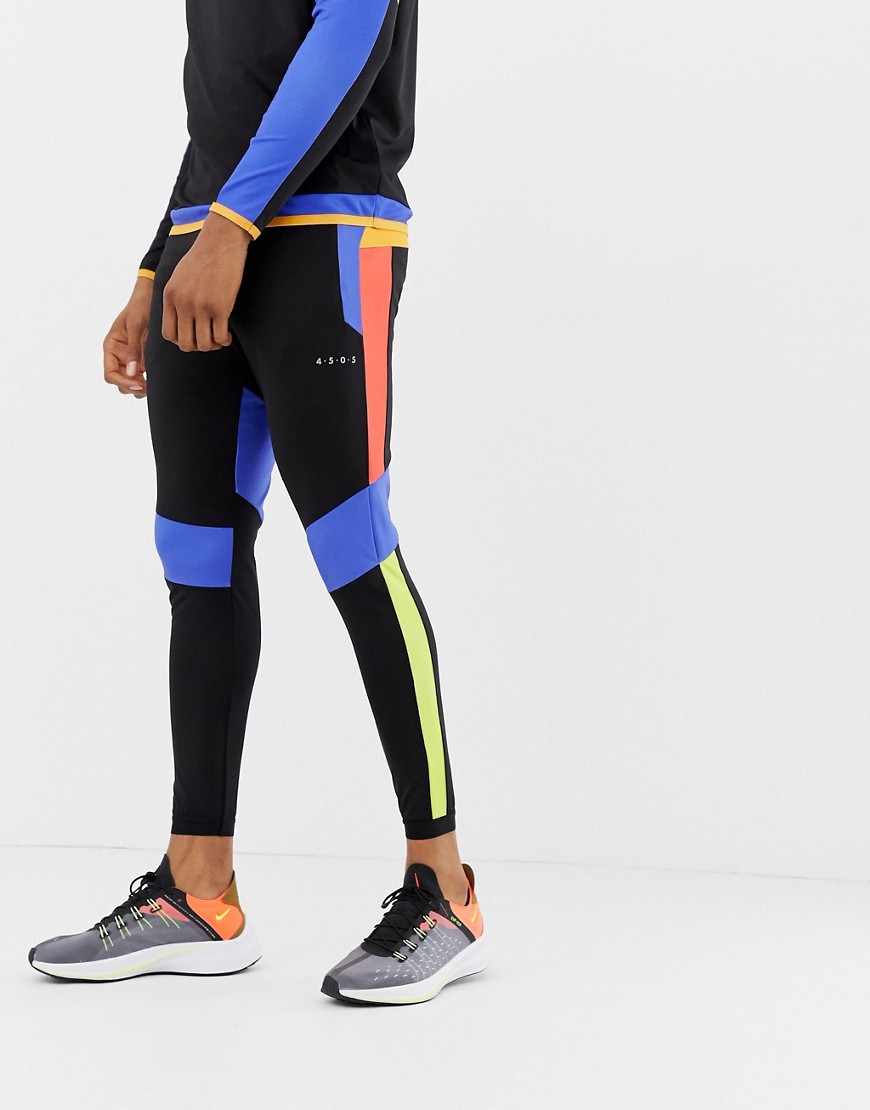 ASOS 4505 super skinny training joggers with colour block cut & sew