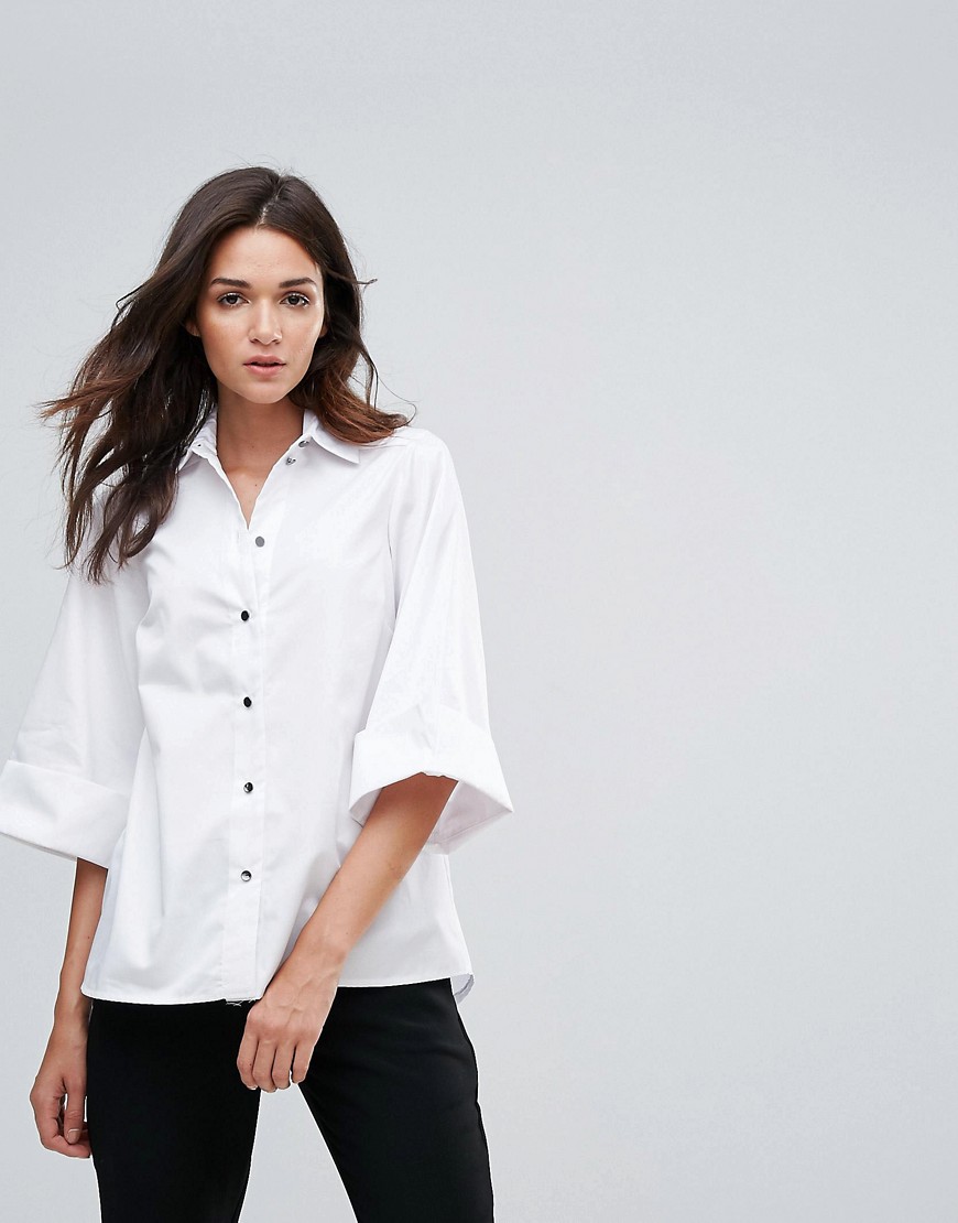 Closet Wide Sleeve Shirt - White