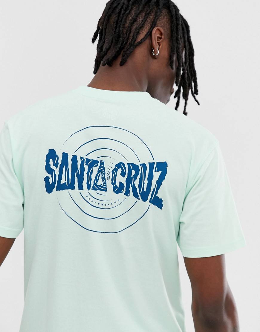 Santa Cruz Ripple t-shirt in light blue